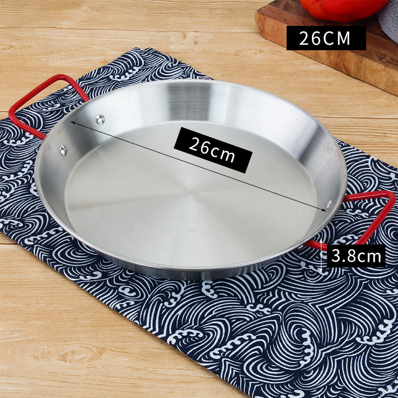Plat de cuisson en acier inoxydable — cuisson en plein air