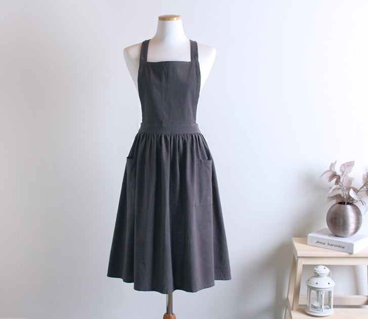 Tablier de cuisine en lin naturel