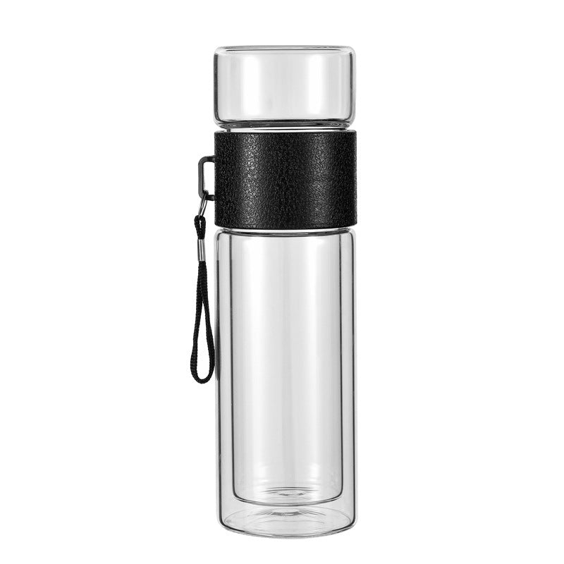 Bouteille à thé portable avec infuseur – verre borosilicate