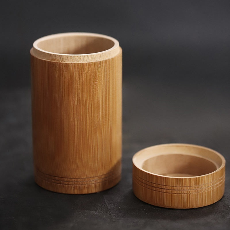 Boîte de conservation en bambou pour thé et plantes