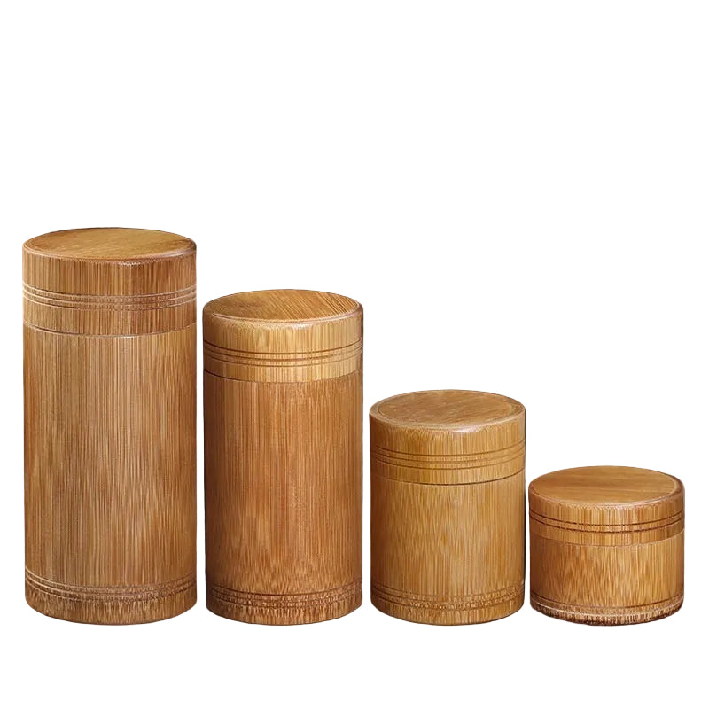 Boîte de conservation en bambou pour thé et plantes